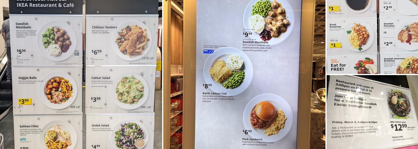 IKEA Restaurant Menu