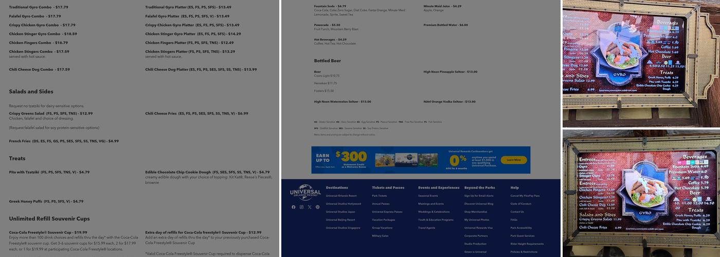 Fire Eater's Grill Menu