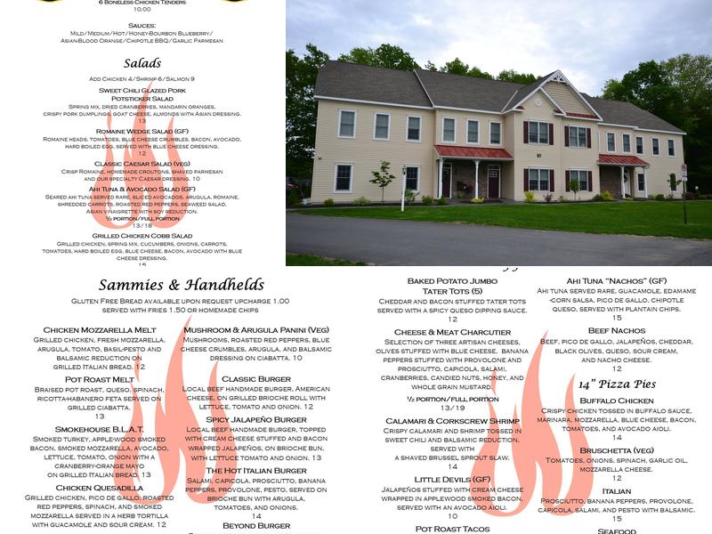 Westfall Village Menu