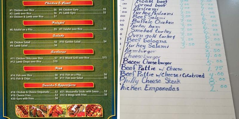 Halal Gyro Express Menu