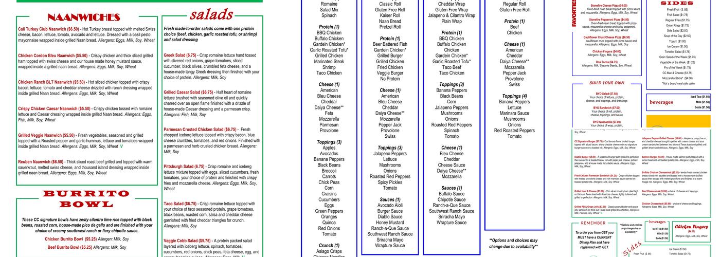 CC Commons Menu