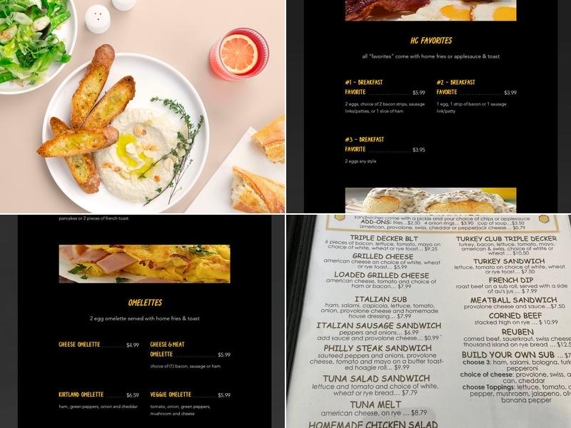 Honey'z Cafe Menu