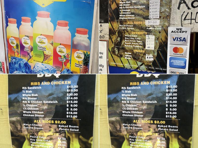 Pete's Famous BBQ Menu