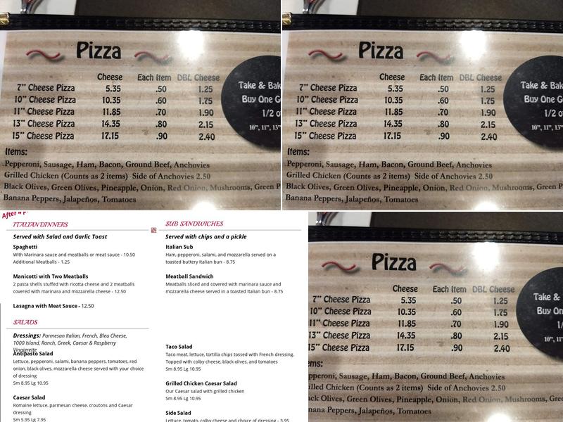 Mario's Pizza & Spaghetti House Menu