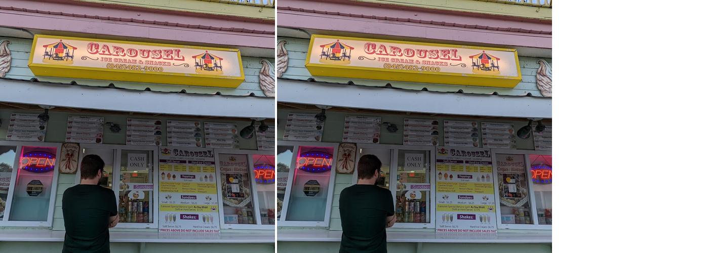 Carousel Ice Cream Menu