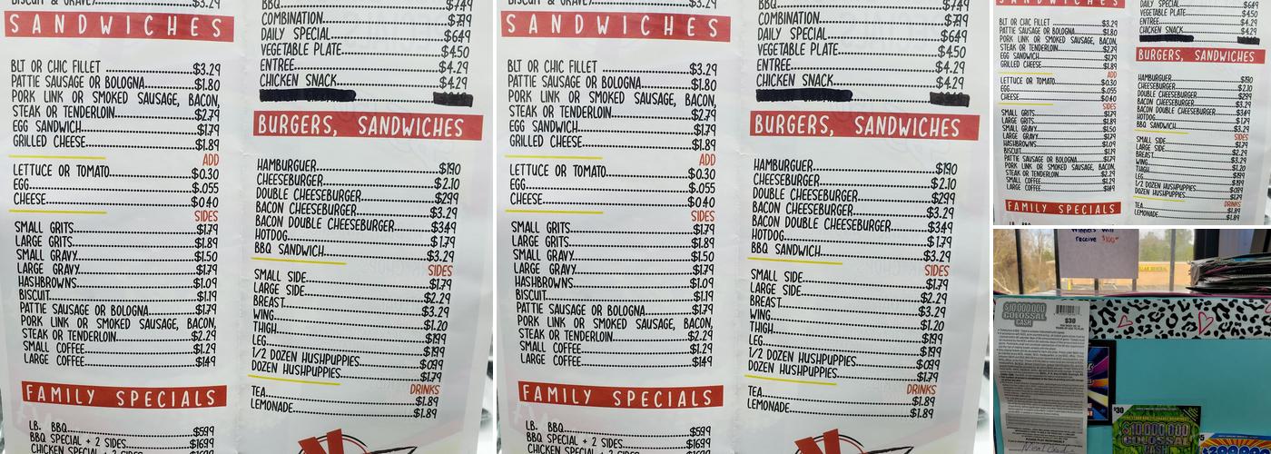 Davis Express Menu