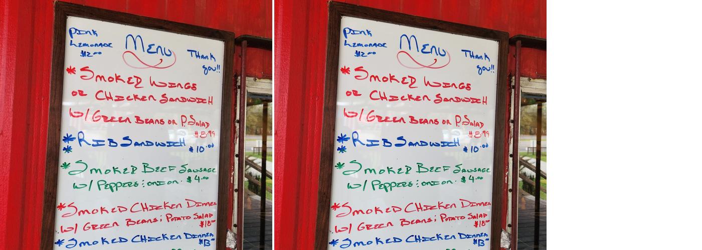 Georgeos bbq and catering Menu