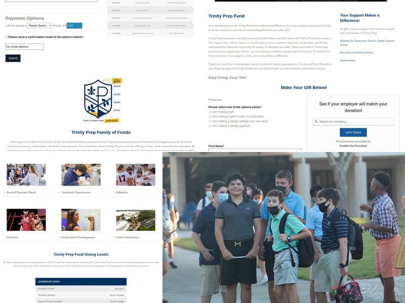 Trinity Preparatory School Menu