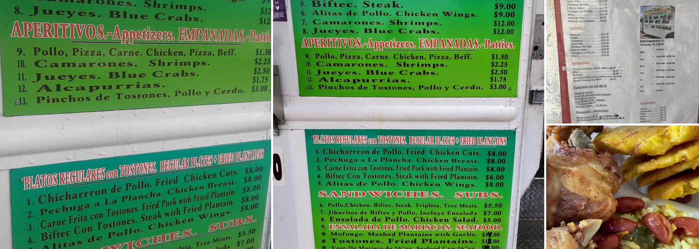 Mr. Mofongo Menu
