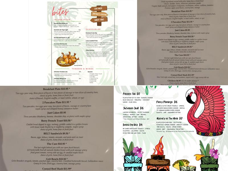 Pillar Kitchen Menu