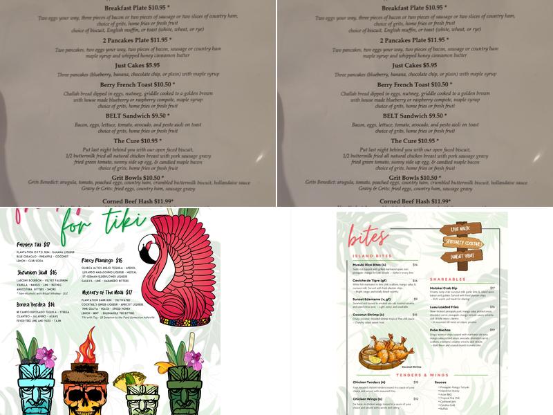 Pillar Kitchen Menu