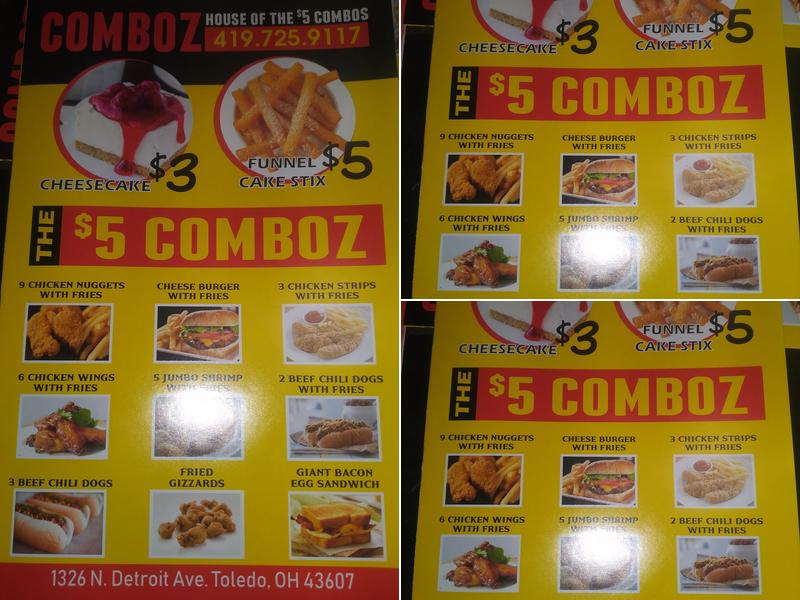 Comboz Menu