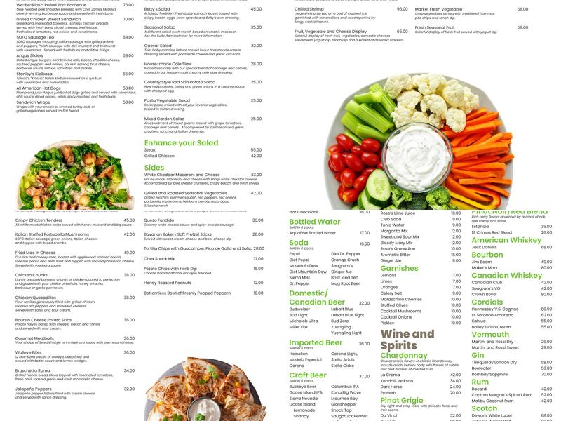 Riverside Grill Menu