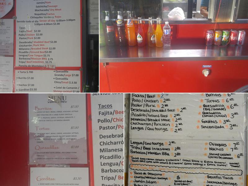 Taqueria Ruby Menu