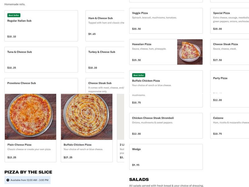 Montgomery Original Italian Pizza And Restaurant Menu