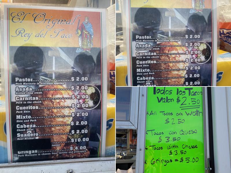 Dr. Rocco's Tacos Menu