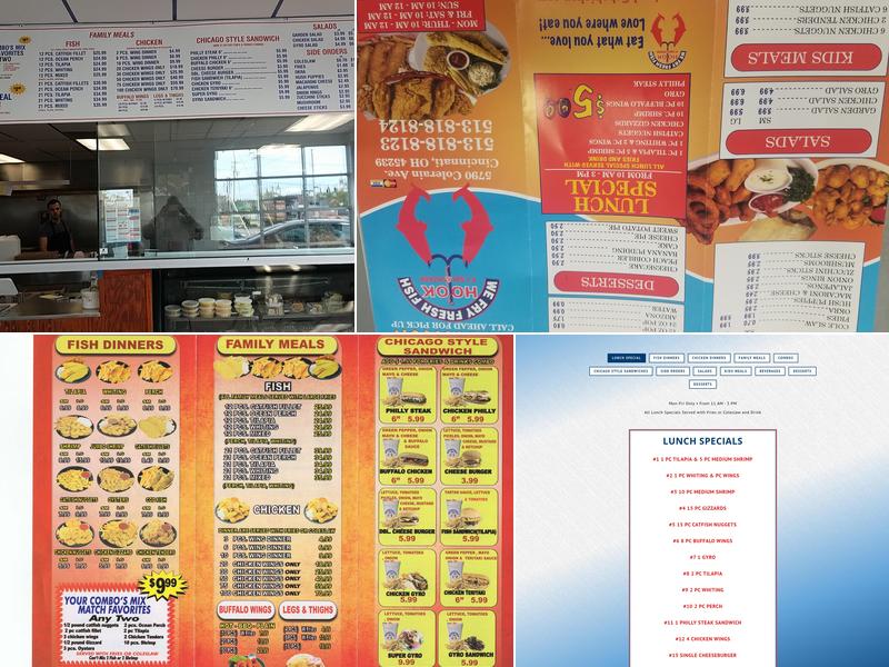 Hook Fish & Chicken Menu