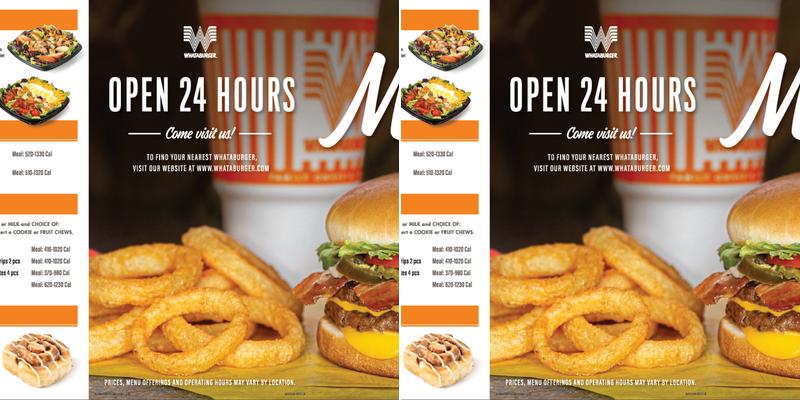 Whataburger Menu