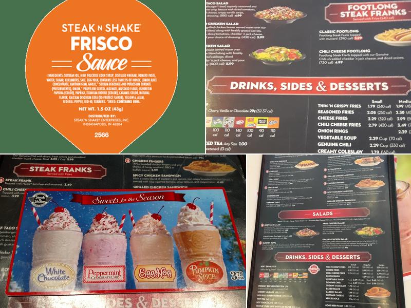 Steak 'n Shake Menu