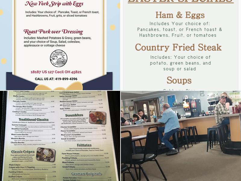 Paulding Pancake House & Restaurant Menu