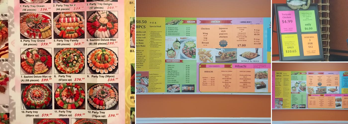 Sriracha Teriyaki Menu