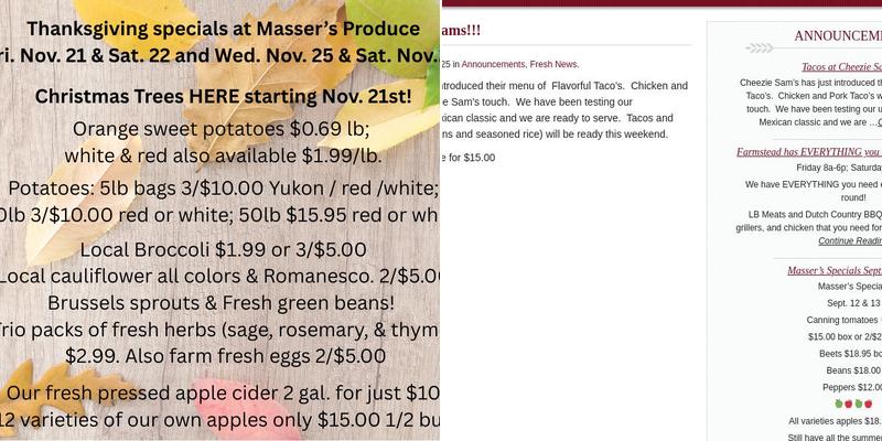 Farmhouse Salads & Grill Menu