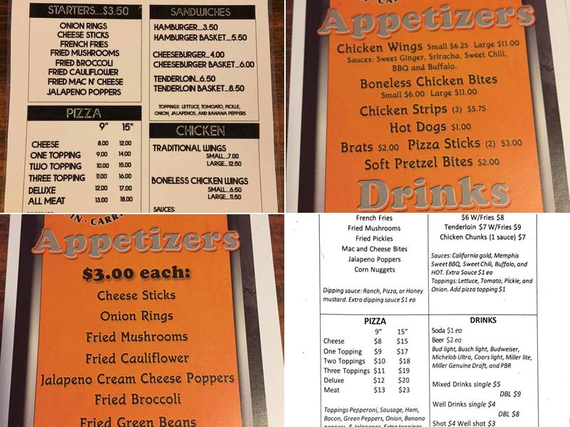 Cafe 721 Menu