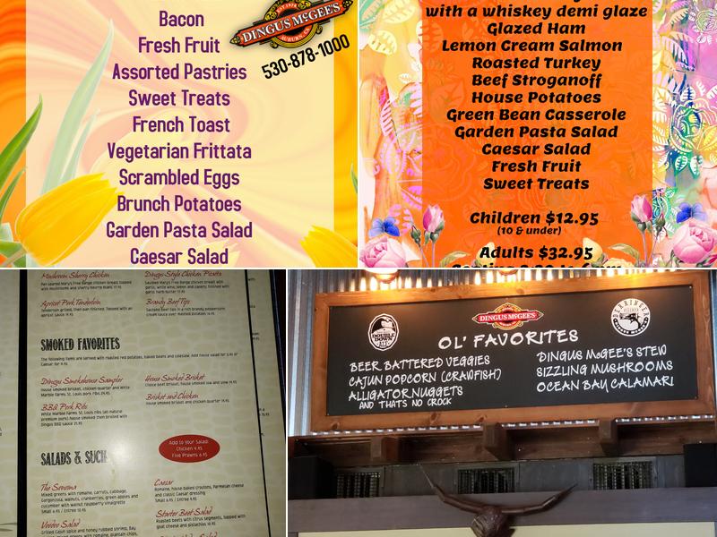 Dingus McGees Roadhouse Menu