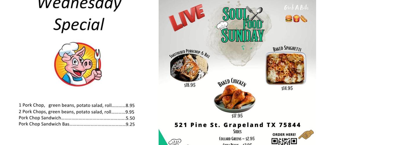 Grab A Bite Menu