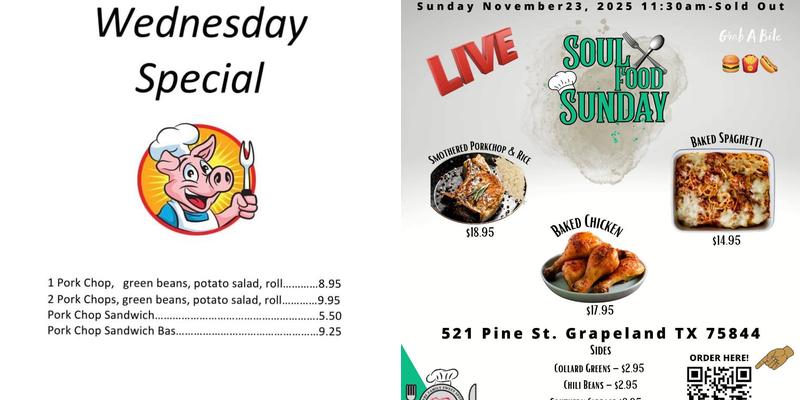 Grab A Bite Menu