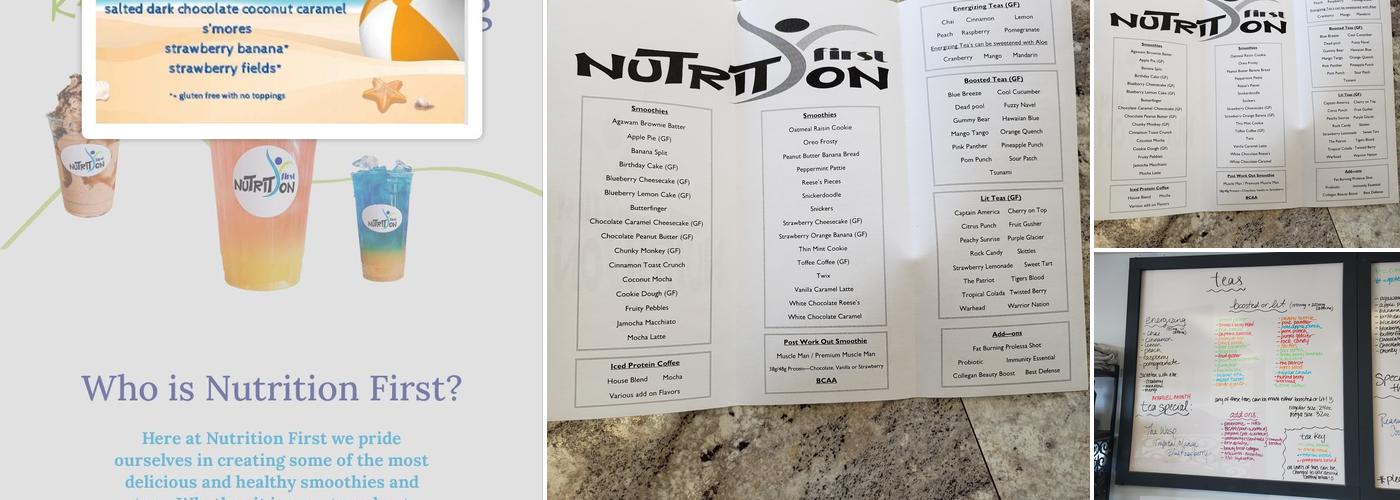 Nutrition First Menu