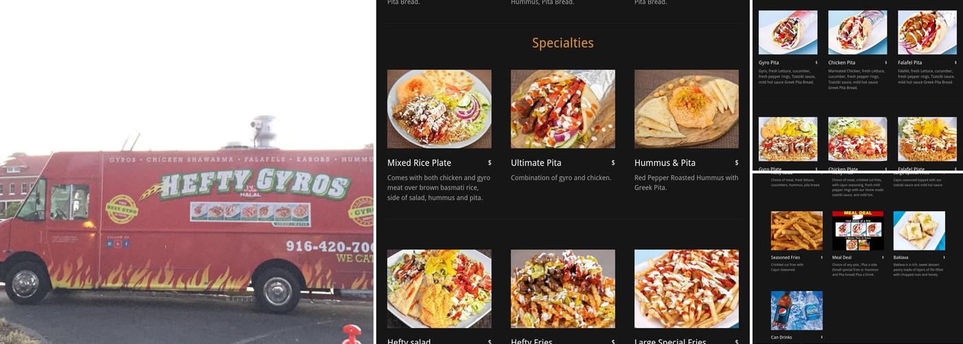 Hefty Gyros Menu