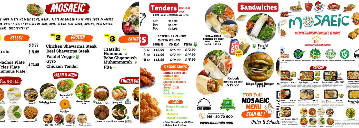 Mosaeic Menu