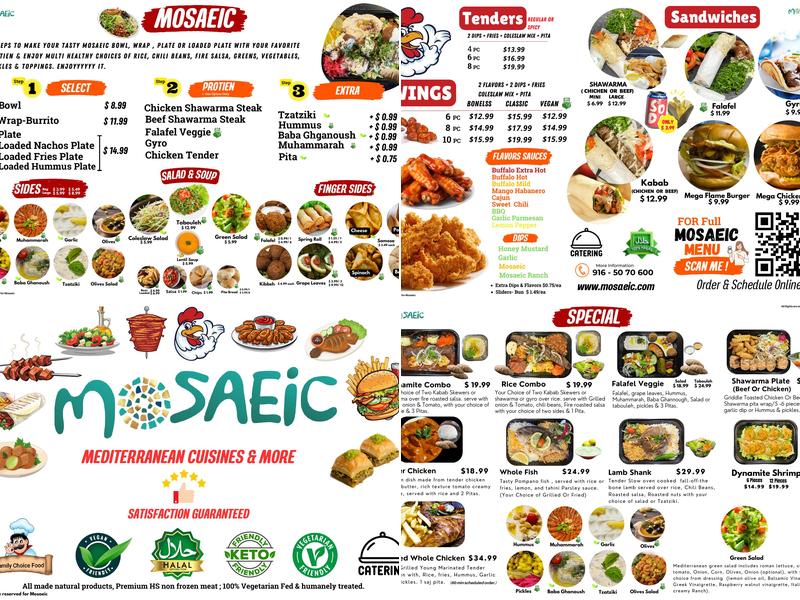Mosaeic Menu