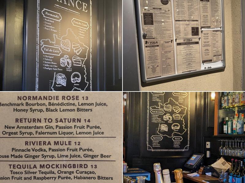 Et Voilà! French Bistro Menu