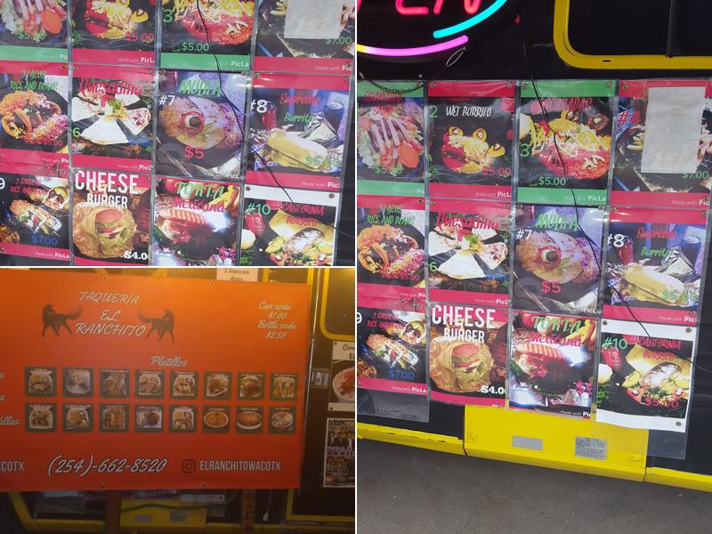 El Ranchito Menu