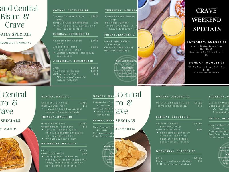 Crave Menu