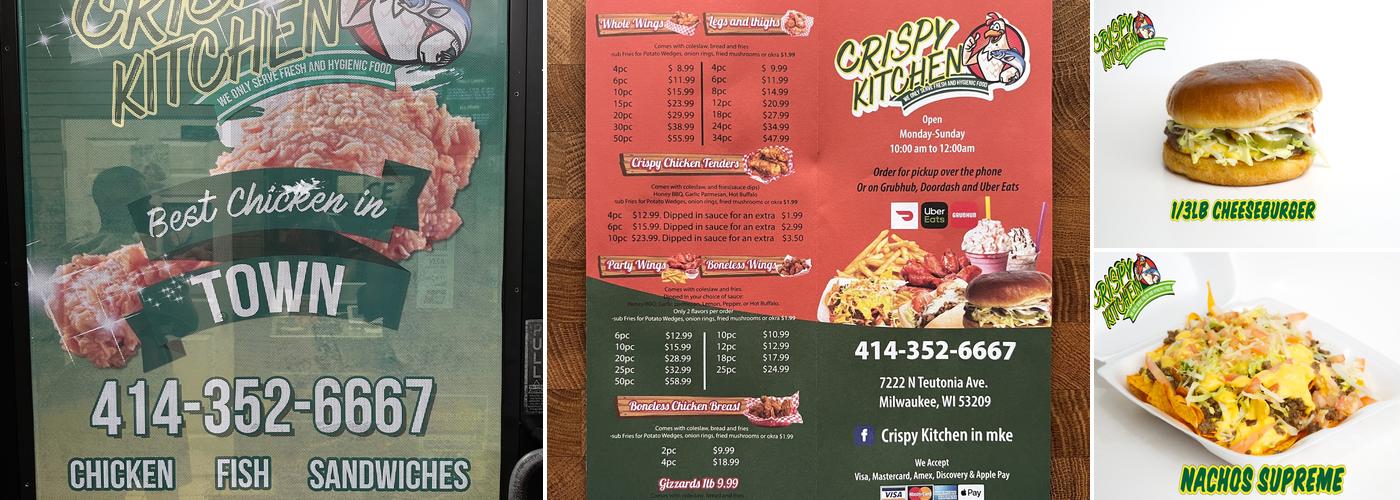 Crispy Kitchen Menu