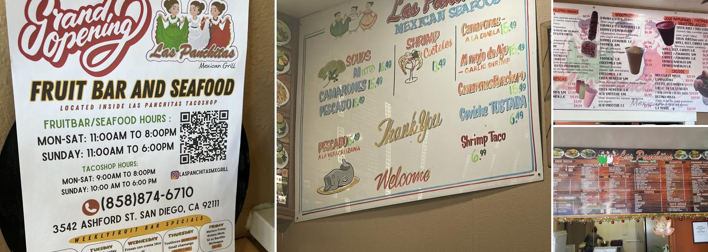 Las Panchitas Fresh Mexican Grill Menu