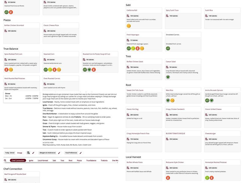 Scranton Commons Dining Hall Menu