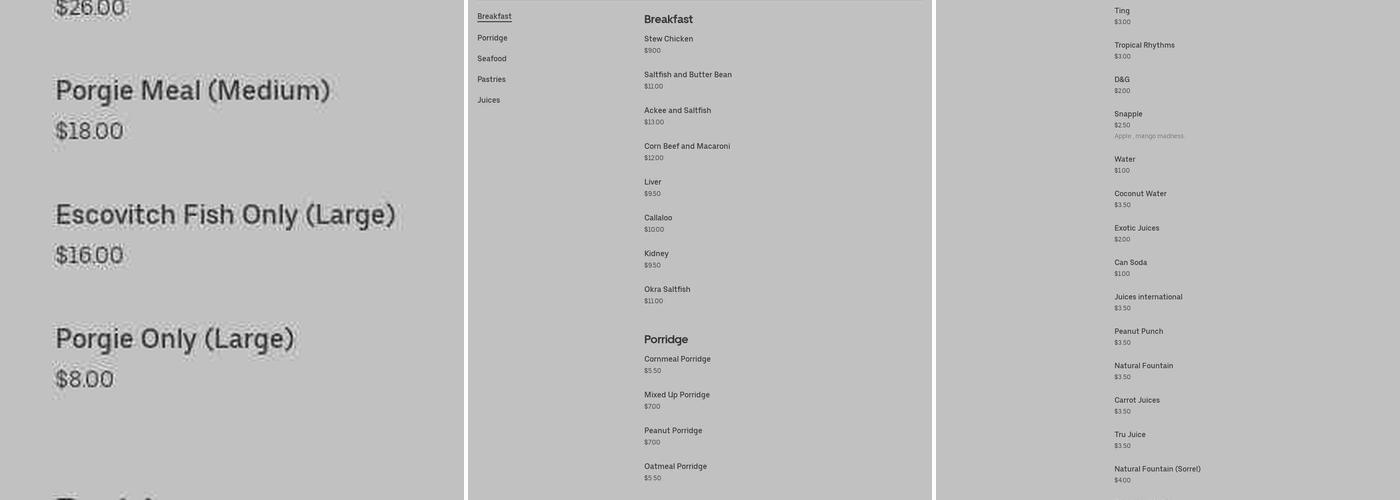 JamDown Menu