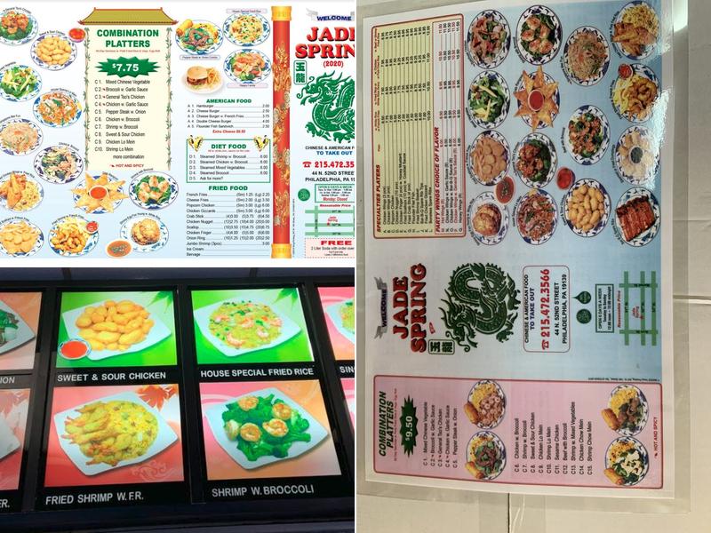 Jade Spring Chinese Food Menu