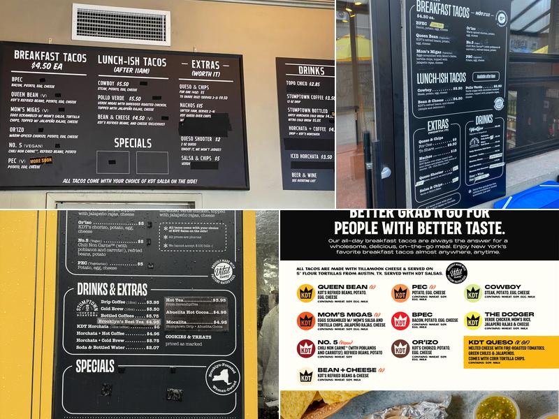 King David Tacos Menu