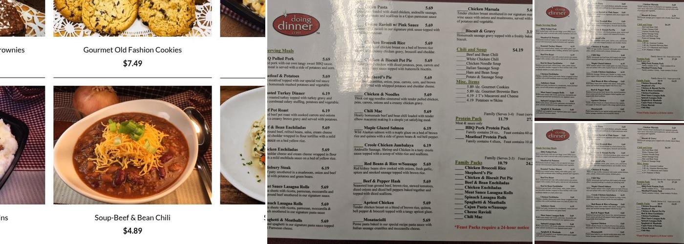 Doing Dinner Menu