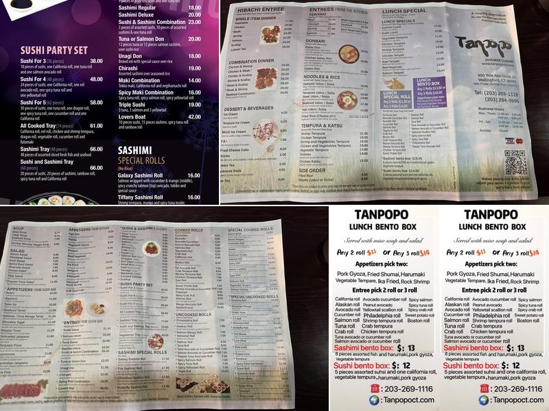 Tan Po Po Wallingford Menu