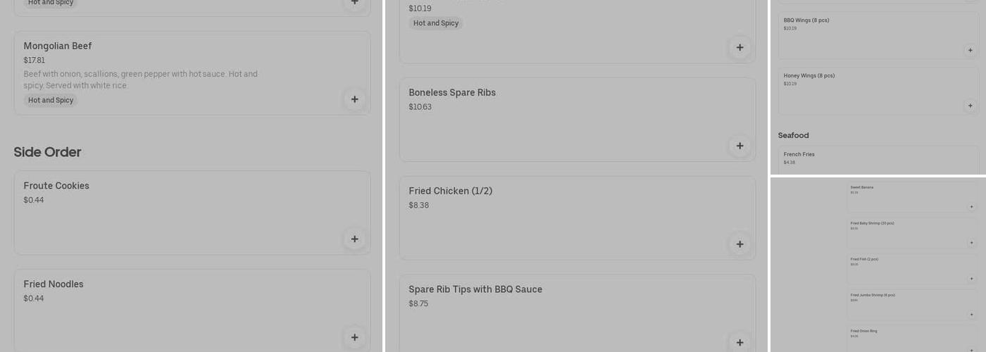 Yi Min Menu