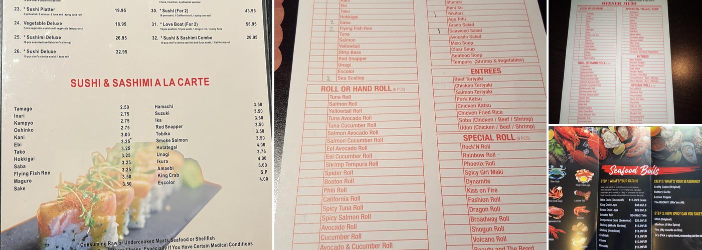 Yamato Sushi House 大和寿司ハウス Menu