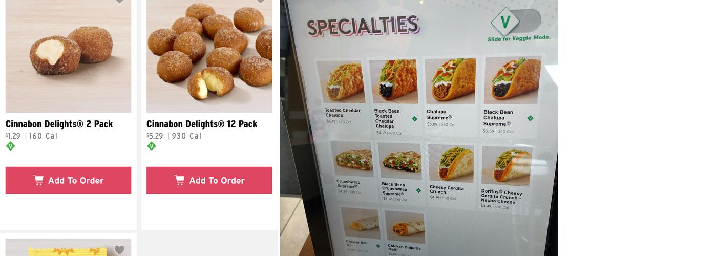 Taco Bell Menu