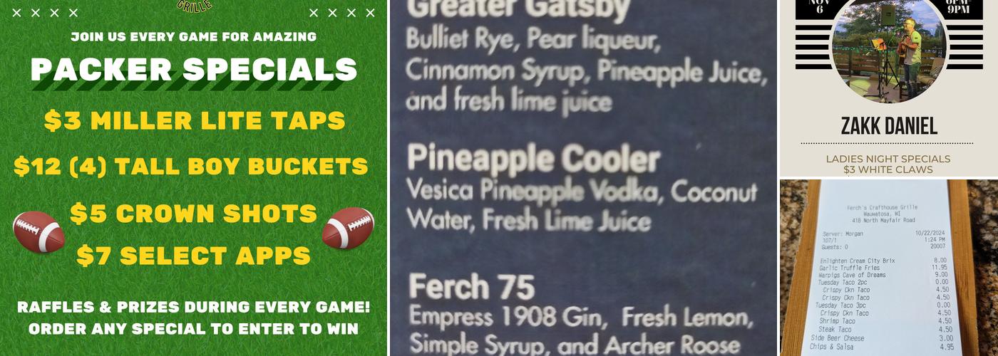 Ferch's Crafthouse Grille Menu