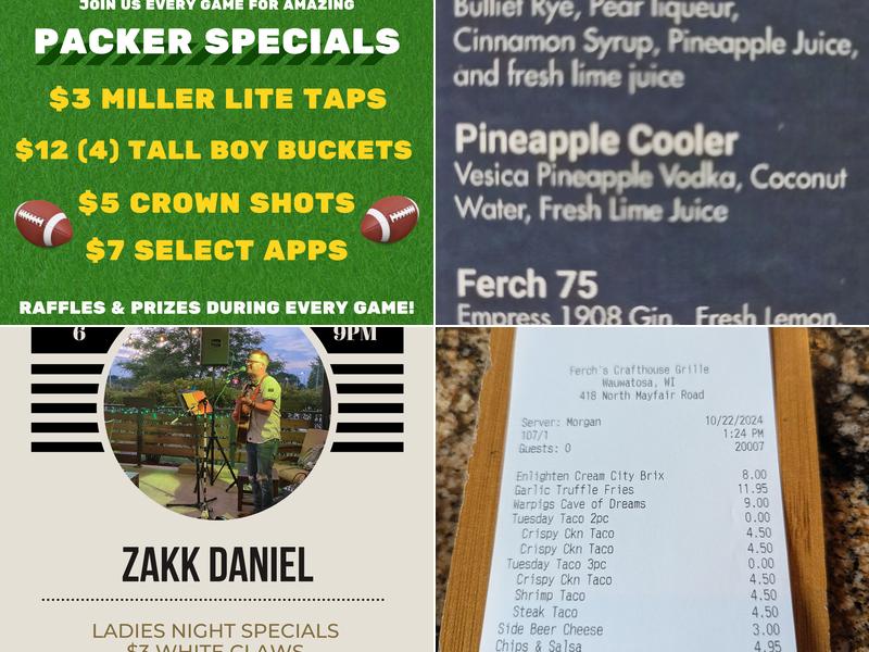 Ferch's Crafthouse Grille Menu